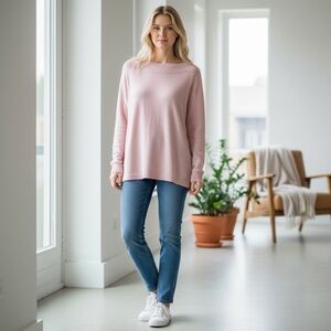 J. Jill Mauve Pink Long Sleeve Sweater Knit Top
